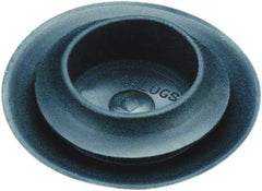 Caplugs - Button Finishing Plug for 0.031 to 0.079" Thick Panels, - 1.035" ID, 1.339 OD, 0.307" Deep, Thermoplastic Rubber, Black - Exact Tool & Supply