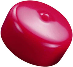 Caplugs - Round Head Cap - 9.45" OD, 1-3/4" Long, Vinyl, Black - Exact Tool & Supply