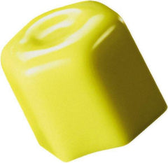 Caplugs - Hex Head Hex Cap - 53/64" Long, Vinyl, Yellow - Exact Tool & Supply