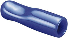 Caplugs - 0.595" ID, Pull-Tab, Round Head Cap - 1-17/32" Long, Vinyl, Black - Exact Tool & Supply