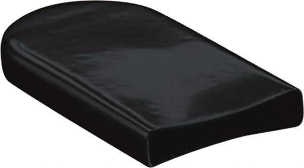 Caplugs - 1/2" x 1-1/2" x 1-1/2", Rectangular with Dome Head Finishing Cap/Grip - 1" Long, Vinyl, Black - Exact Tool & Supply