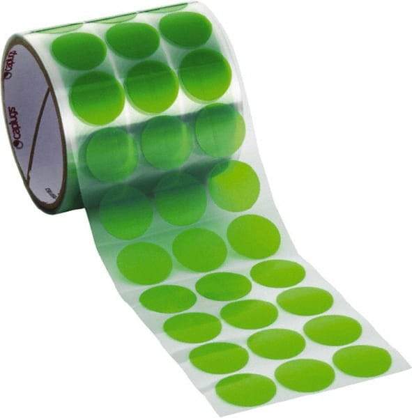 Caplugs - Green Polyester Film High Temperature Masking Tape - Series PC04500, 3.5 mil Thick - Exact Tool & Supply