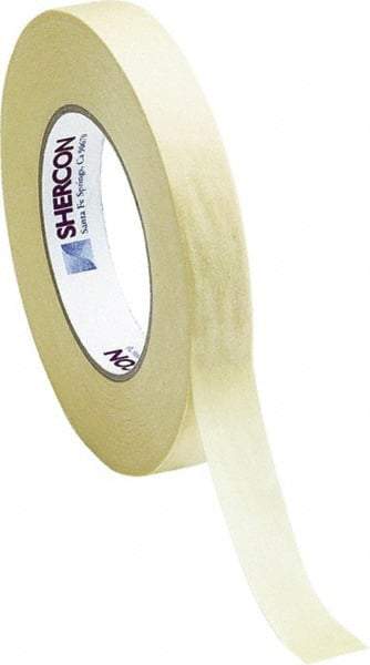 Caplugs - 6" Wide x 60 Yd Long Off-White Crepe Paper High Temperature Masking Tape - Series KD116000, 7.5 mil Thick - Exact Tool & Supply