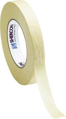 Caplugs - 6" Wide x 60 Yd Long Off-White Crepe Paper High Temperature Masking Tape - Series KD116000, 7.5 mil Thick - Exact Tool & Supply