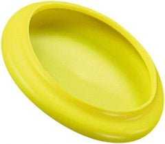 Caplugs - Flexible, Round Head Flange Cap - 3.18" OD, 1/16" Long, Vinyl, Orange - Exact Tool & Supply