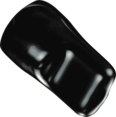 Caplugs - 1.65" ID, Pull-Tab, Round Head Masking Cap - 2-1/4" Long, Vinyl, Black - Exact Tool & Supply