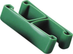 Caplugs - 3-1/4" x 3/4", Flexible Push-On I-Frame End Cap - 1-5/8" Long, Vinyl, Yellow - Exact Tool & Supply
