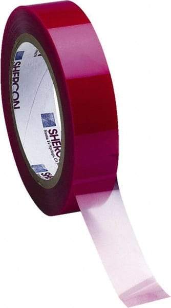 Caplugs - 40mm Wide x 66 m Long Red Polyester Film High Temperature Masking Tape - Series PC11-40MM, 3.5 mil Thick - Exact Tool & Supply