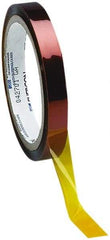 Caplugs - 40mm Wide x 33 m Long Amber Polyamide High Temperature Masking Tape - Series 22-40MM, 2.5 mil Thick - Exact Tool & Supply