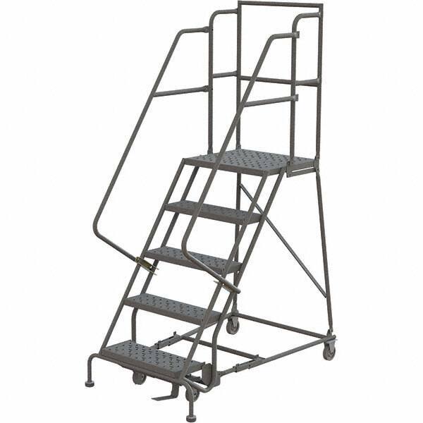 TRI-ARC - Rolling & Wall Mounted Ladders & Platforms Type: Rolling Warehouse Ladder Style: Rolling Platform Ladder - Exact Tool & Supply