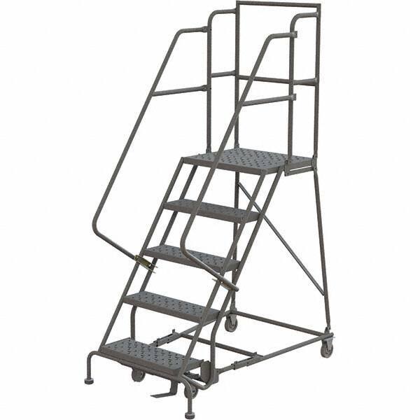 TRI-ARC - Rolling & Wall Mounted Ladders & Platforms Type: Rolling Warehouse Ladder Style: Rolling Platform Ladder - Exact Tool & Supply