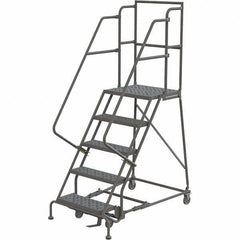 TRI-ARC - Rolling & Wall Mounted Ladders & Platforms Type: Rolling Warehouse Ladder Style: Rolling Platform Ladder - Exact Tool & Supply