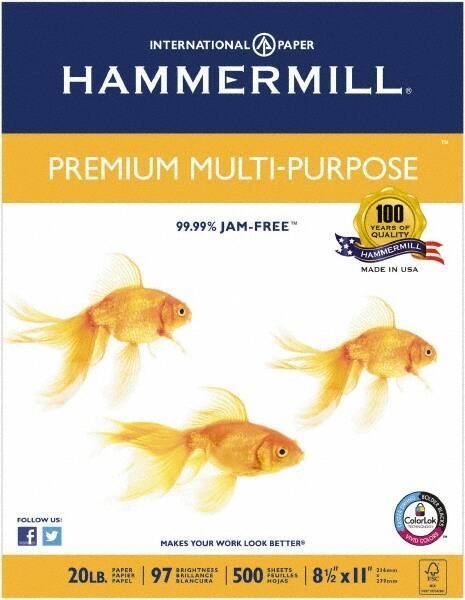 Hammermill - 8-1/2" x 11" White Copy Paper - Use with Inkjet Printers - Exact Tool & Supply