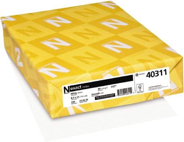 Neenah Paper - 8-1/2" x 11" White Copy Paper - Use with Laser Printers, Inkjet Printers, Copiers - Exact Tool & Supply