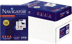 Navigator - 8-1/2" x 11" White Copy Paper - Use with Laser Printers, Copiers, Fax Machines, Multifunction Machines - Exact Tool & Supply