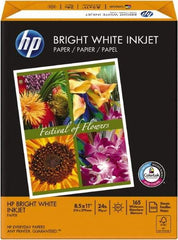 Hewlett-Packard - 8-1/2" x 11" White Colored Copy Paper - Use with Inkjet Printers - Exact Tool & Supply