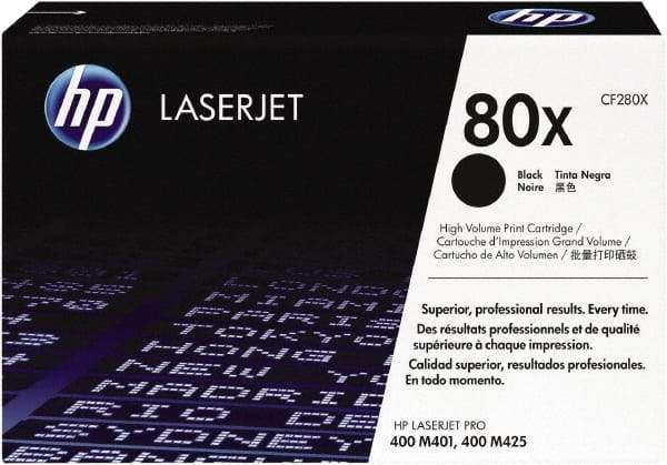 Hewlett-Packard - Black Toner Cartridge - Use with HP LaserJet Pro 400 M401, 400 MFP M425 - Exact Tool & Supply