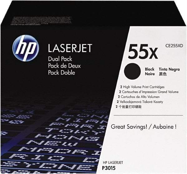 Hewlett-Packard - Black Toner Cartridge - Use with HP LaserJet Enterprise 500 MFP M525, flow MFP M525c, P3015, LaserJet Pro M521dn - Exact Tool & Supply