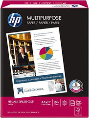 Hewlett-Packard - 8-1/2" x 11" White Copy Paper - Use with Copiers, Inkjet Printers, Laser Printers, Fax Machines - Exact Tool & Supply