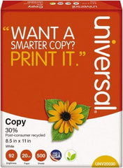 UNIVERSAL - 8-1/2" x 11" White Copy Paper - Use with Laser Printers, Copiers, Plain Paper Fax Machines - Exact Tool & Supply