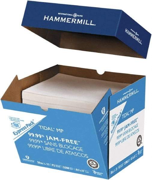 Hammermill - 8-1/2" x 11" White Copy Paper - Use with Laser Printers, Copiers, Fax Machines, Multifunction Machines - Exact Tool & Supply