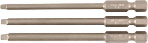 Wiha - #1, #2, #3 Square Screwdriver Bit - 90mm OAL - Exact Tool & Supply