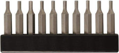 Wiha - 1/8" Hex Screwdriver Bit - 4mm Drive, 28mm OAL - Exact Tool & Supply