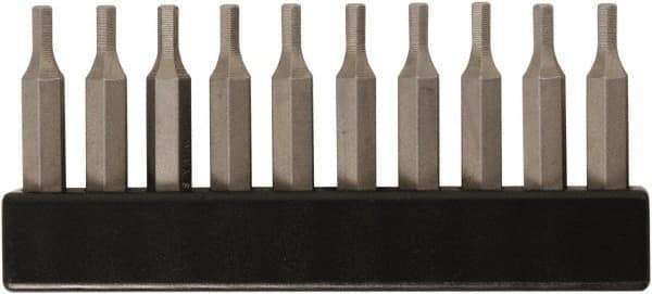 Wiha - 1/16" Hex Screwdriver Bit - 4mm Drive, 28mm OAL - Exact Tool & Supply