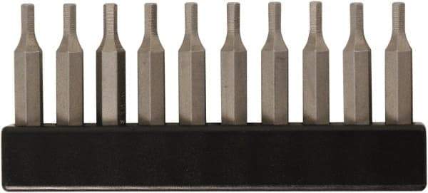 Wiha - Hex Screwdriver Bit - 4mm Drive, 28mm OAL - Exact Tool & Supply