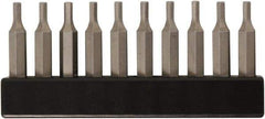 Wiha - Hex Screwdriver Bit - 4mm Drive, 28mm OAL - Exact Tool & Supply
