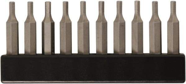 Wiha - 4mm Hex Screwdriver Bit - 4mm Drive, 28mm OAL - Exact Tool & Supply