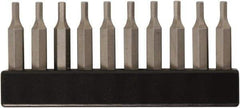 Wiha - 4mm Hex Screwdriver Bit - 4mm Drive, 28mm OAL - Exact Tool & Supply