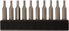 Wiha - 2.5mm Hex Screwdriver Bit - 4mm Drive, 28mm OAL - Exact Tool & Supply