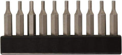 Wiha - 2mm Hex Screwdriver Bit - 4mm Drive, 28mm OAL - Exact Tool & Supply
