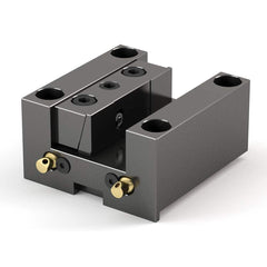 Global CNC Industries - Turret & VDI Tool Holders; Type: Doosan OD Facing Block ; Clamping System: 90mm X 90mm ; Tool Axis: OD ; Through Coolant: No ; Outside Diameter (Decimal Inch): 1.2500 ; Additional Information: 4 Mounting Holes - Exact Tool & Supply