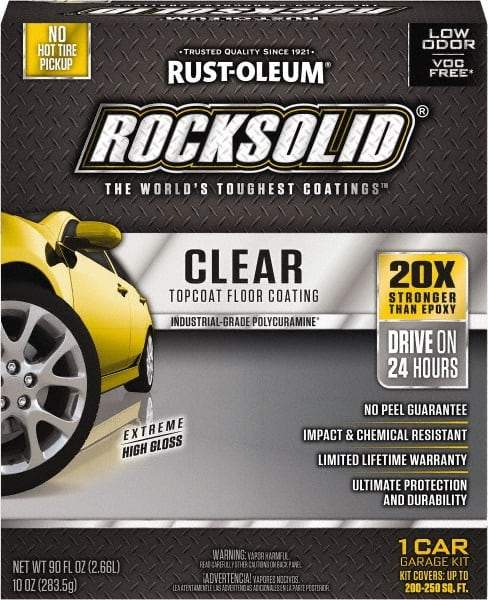 Rust-Oleum - 70 oz Clear Floor Coating - Low Odor & Chemical Resistant - Exact Tool & Supply