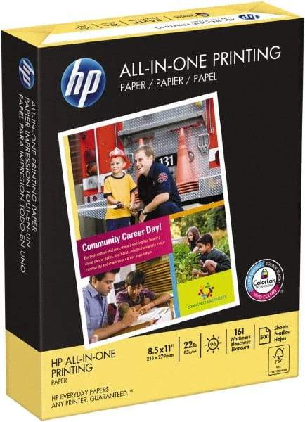 Hewlett-Packard - 8-1/2" x 11" White Copy Paper - Use with Multifunction Machines, Laser Printers, Inkjet Printers - Exact Tool & Supply