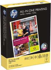 Hewlett-Packard - 8-1/2" x 11" White Copy Paper - Use with Multifunction Machines, Laser Printers, Inkjet Printers - Exact Tool & Supply