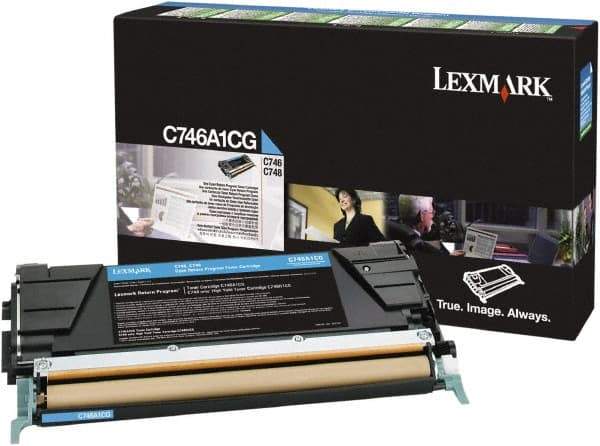 Lexmark - Cyan Toner Cartridge - Use with Lexmark C746, C748 - Exact Tool & Supply