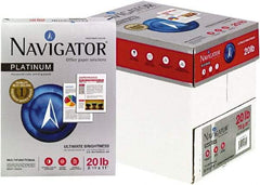 Navigator - 8-1/2" x 11" White Copy Paper - Use with Laser Printers, Copiers, Fax Machines, Multifunction Machines - Exact Tool & Supply