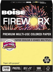 Boise - 8-1/2" x 11" Crackling Canary Colored Copy Paper - Use with Laser Printers, Copiers, Plain Paper Fax Machines, Multifunction Machines - Exact Tool & Supply