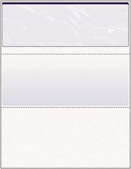 DocuGard - 8-1/2" x 11" Blue Marble Standard Security Check - Use with Inkjet Printers, Laser Printers - Exact Tool & Supply