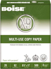 Boise - 8-1/2" x 11" White Copy Paper - Use with High-Speed Copiers, High-Speed Printers, Fax Machines, Multifunction Machines - Exact Tool & Supply