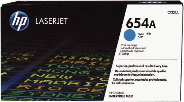 Hewlett-Packard - Cyan Toner Cartridge - Use with HP Color LaserJet Enterprise M651 - Exact Tool & Supply