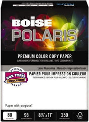 Boise - 8-1/2" x 11" White Copy Paper - Use with Copiers, Laser Printers - Exact Tool & Supply