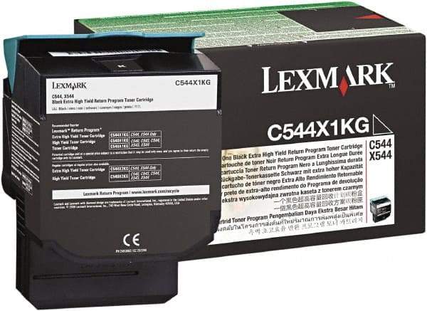 Lexmark - Black Toner Cartridge - Use with Lexmark C544dn, C544dtn, C544dw, C544n, X544dn, X544dtn, X544dw, X544n - Exact Tool & Supply