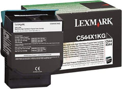 Lexmark - Black Toner Cartridge - Use with Lexmark C544dn, C544dtn, C544dw, C544n, X544dn, X544dtn, X544dw, X544n - Exact Tool & Supply