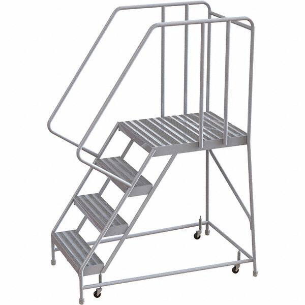 TRI-ARC - Rolling & Wall Mounted Ladders & Platforms Type: Rolling Warehouse Ladder Style: Rolling Safety Ladder - Exact Tool & Supply