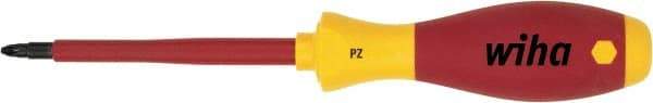 Wiha - #0 Point, 60mm Blade Length Posidrive Screwdriver - 164mm OAL - Exact Tool & Supply