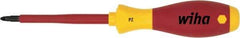 Wiha - #3 Point, 150mm Blade Length Posidrive Screwdriver - 324mm OAL - Exact Tool & Supply
